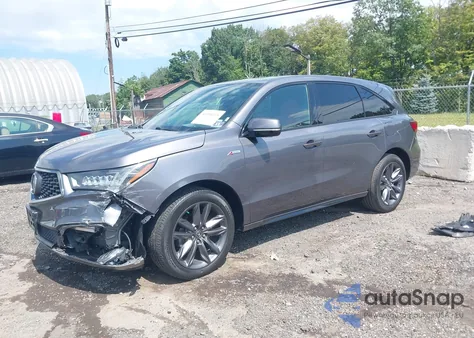 2019 Acura Mdx Tech A-Spec Pkgs из США, поврежденный, VIN 5J8YD4H08KL021622